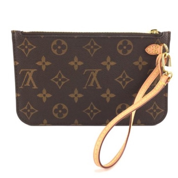 Neverfull Pochette Monogram Canvas Clutch - Picture 1 of 12